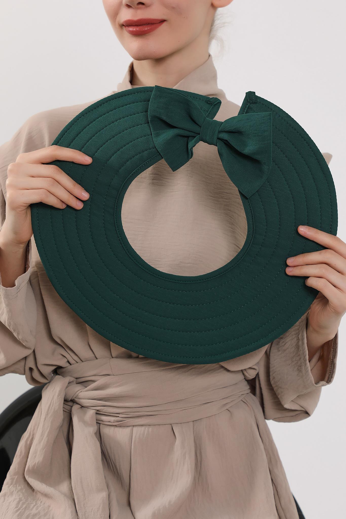 Modest Aerobin Turban Bonnet with Removable Wide-Brim Hat