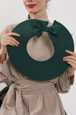 Modest Aerobin Turban Bonnet with Removable Wide-Brim Hat