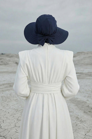 Soft Cotton-Blend Ninja Bonnet with Detachable Bow Accessory