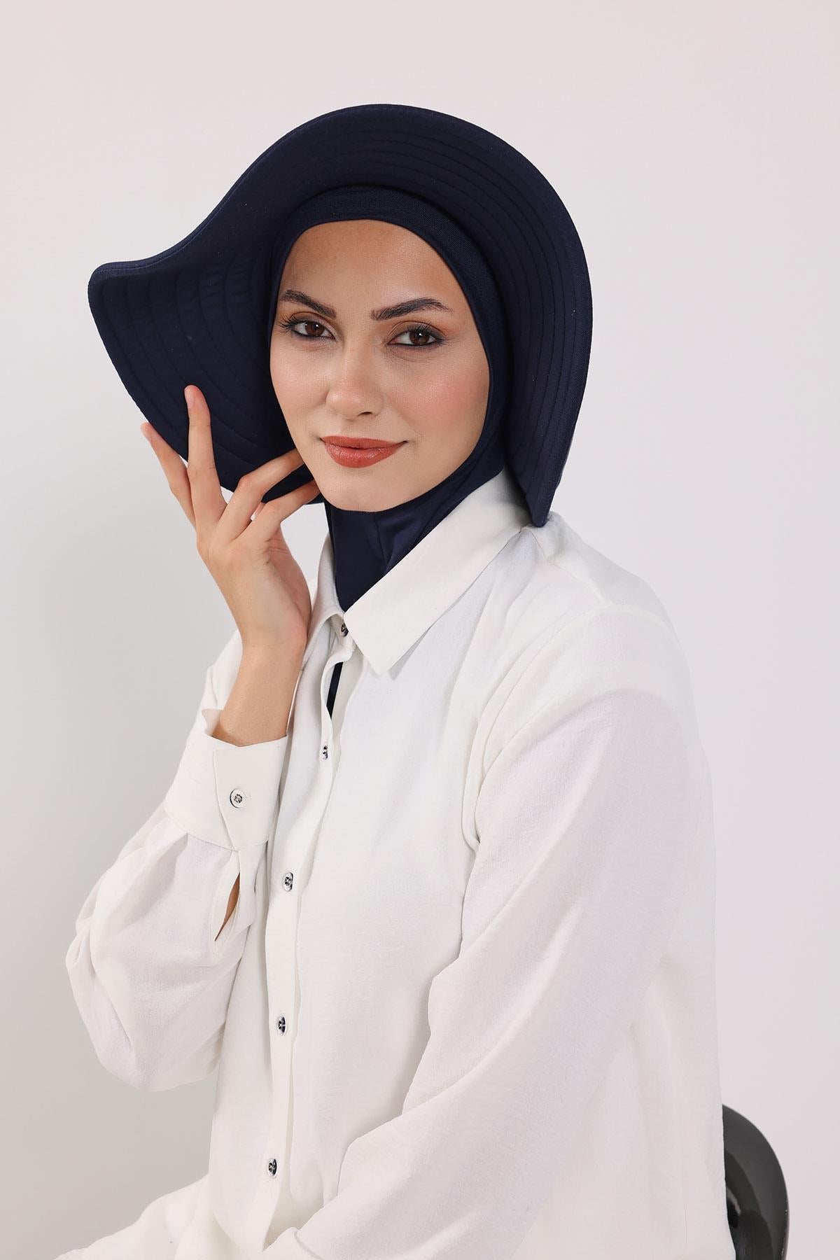 Soft Cotton-Blend Ninja Bonnet with Detachable Bow Accessory