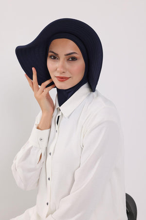 Soft Cotton-Blend Ninja Bonnet with Detachable Bow Accessory