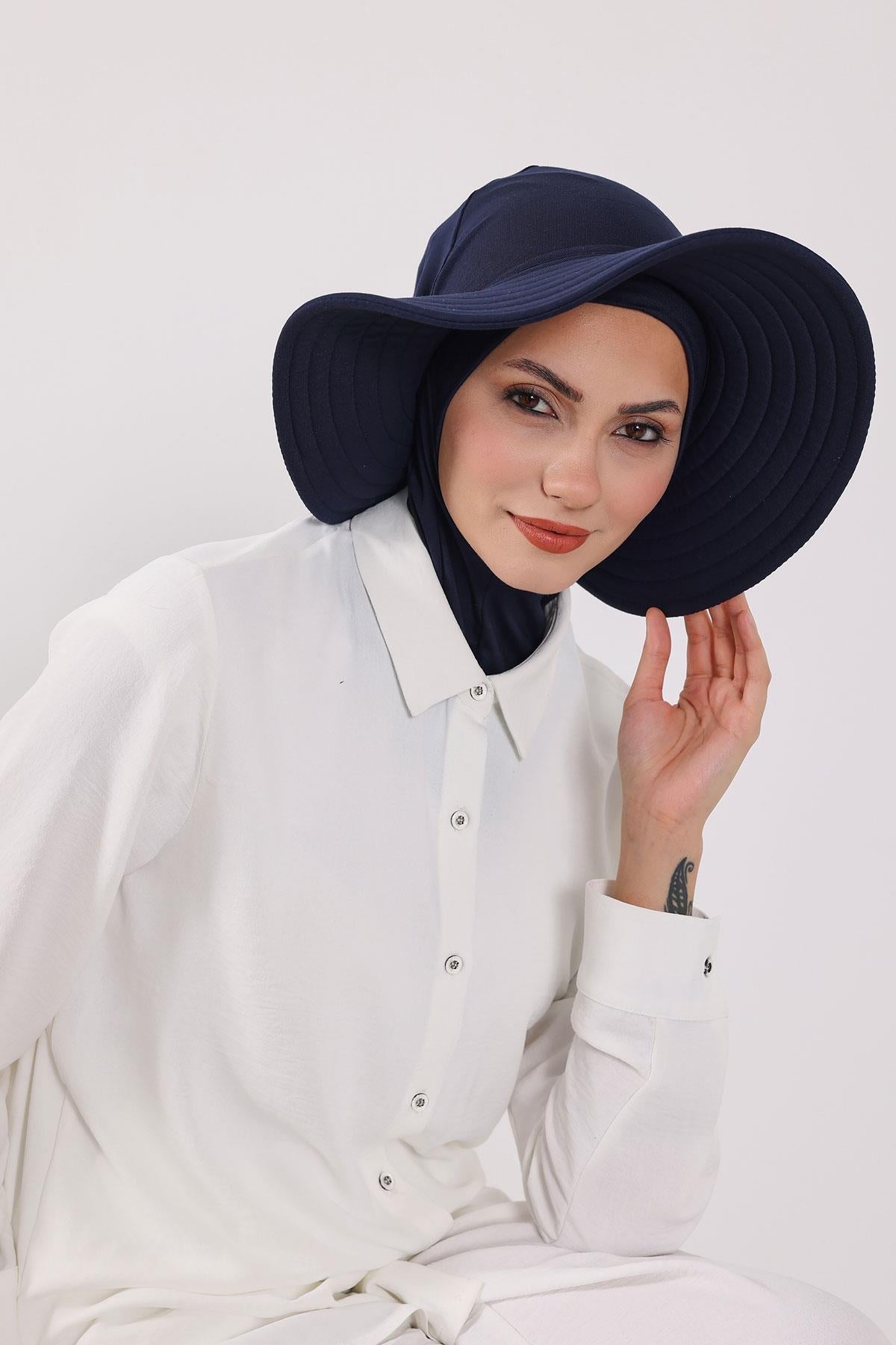 Soft Cotton-Blend Ninja Bonnet with Detachable Bow Accessory