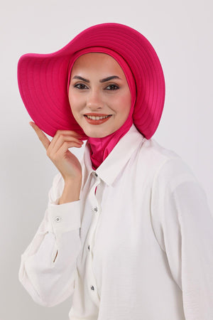 Soft Cotton-Blend Ninja Bonnet with Detachable Bow Accessory