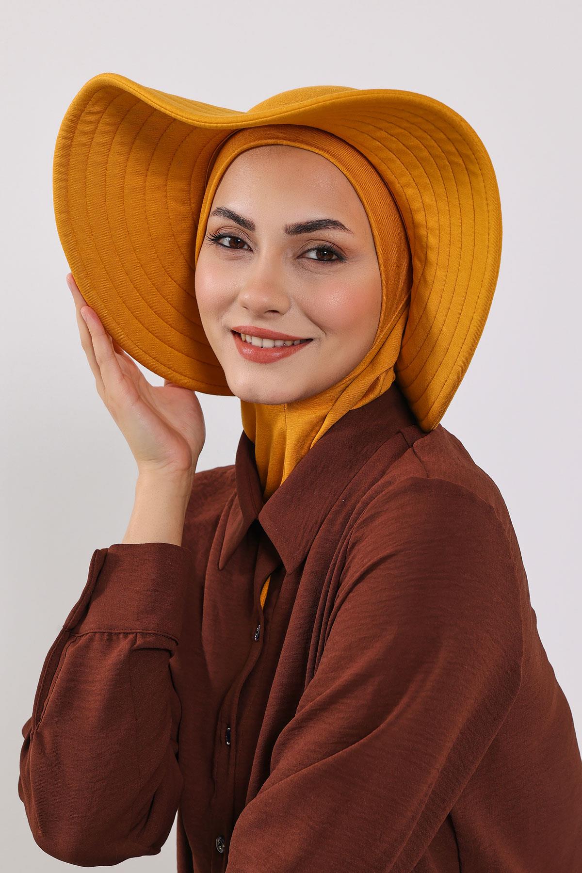 Soft Cotton-Blend Ninja Bonnet with Detachable Bow Accessory