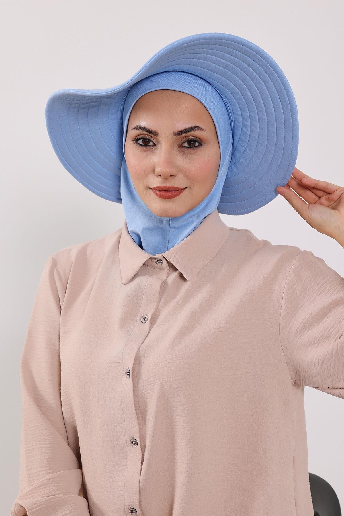 Soft Cotton-Blend Ninja Bonnet with Detachable Bow Accessory