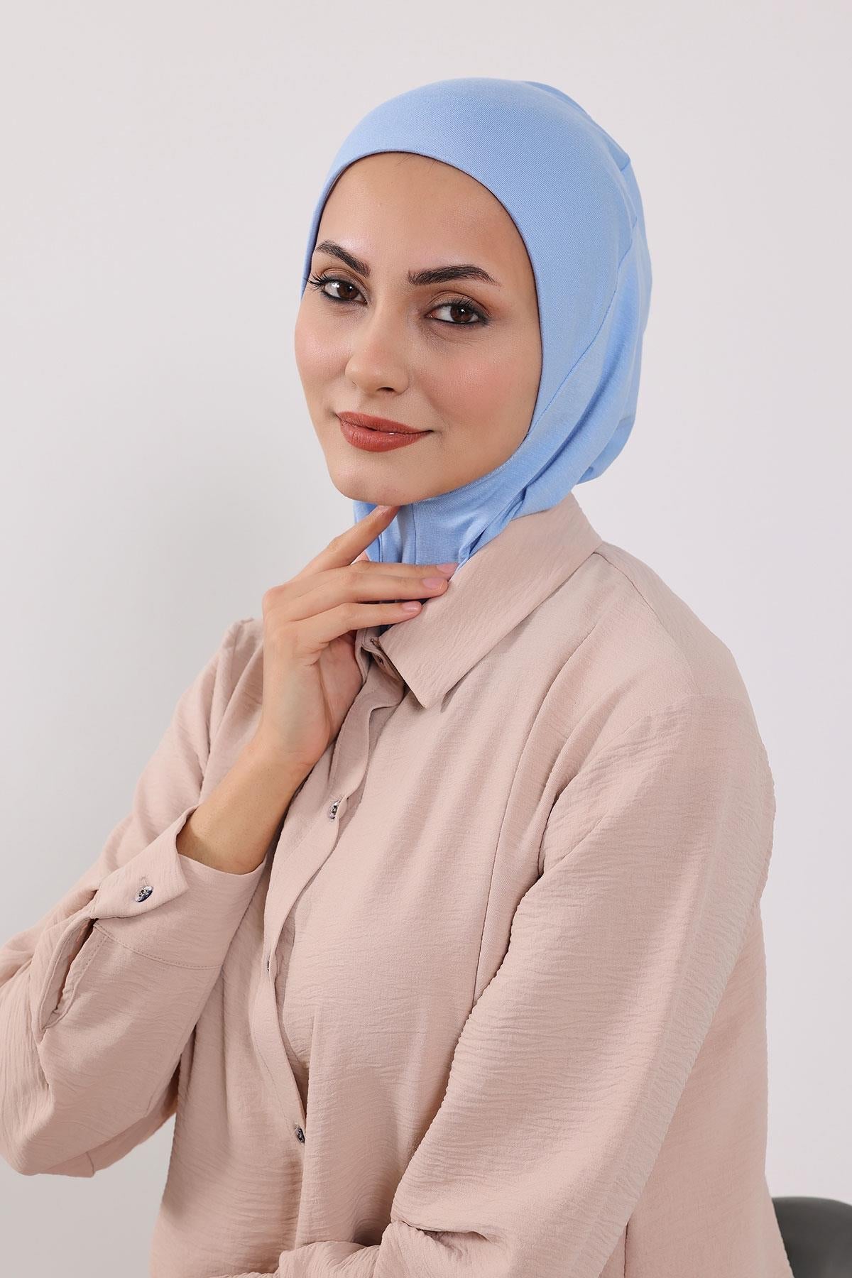 Soft Cotton-Blend Ninja Bonnet with Detachable Bow Accessory