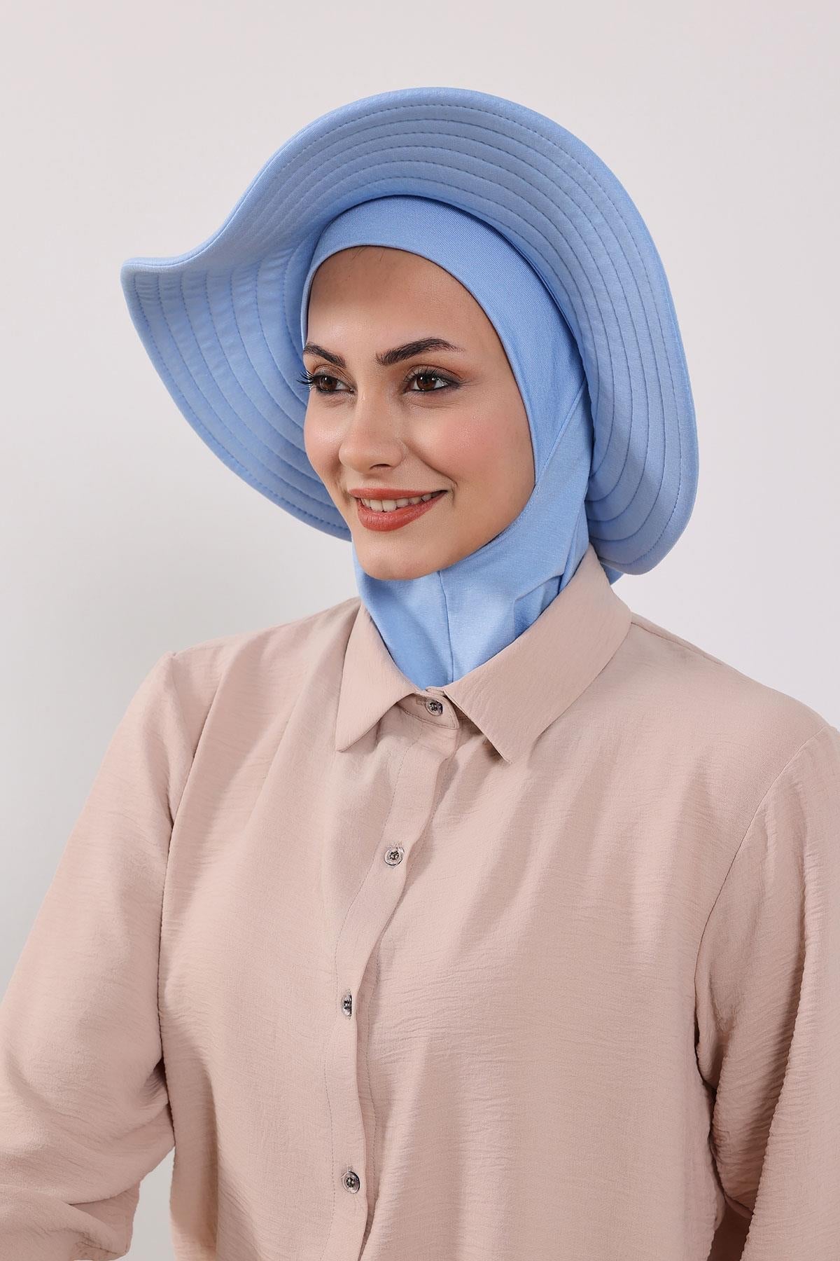 Soft Cotton-Blend Ninja Bonnet with Detachable Bow Accessory