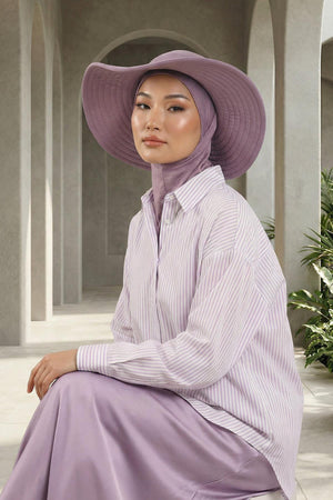 Soft Cotton-Blend Ninja Bonnet with Detachable Bow Accessory