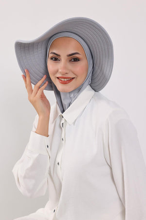 Soft Cotton-Blend Ninja Bonnet with Detachable Bow Accessory