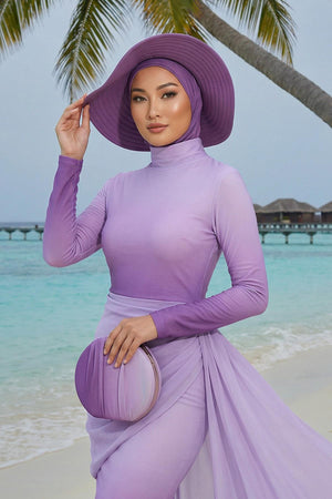 Soft Cotton-Blend Ninja Bonnet with Detachable Bow Accessory