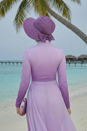Soft Cotton-Blend Ninja Bonnet with Detachable Bow Accessory