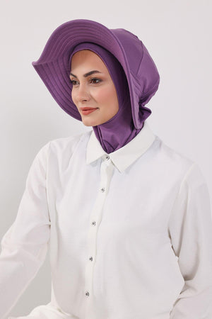 Soft Cotton-Blend Ninja Bonnet with Detachable Bow Accessory