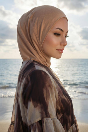 Soft Cotton-Blend Ninja Bonnet with Detachable Bow Accessory