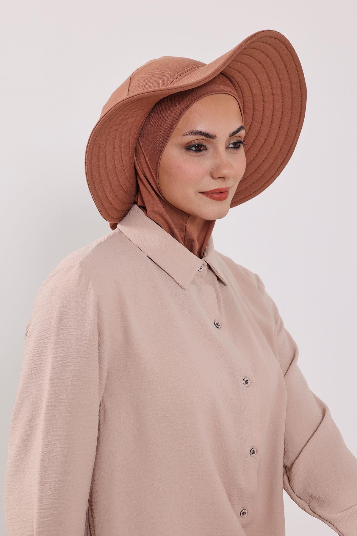 Soft Cotton-Blend Ninja Bonnet with Detachable Bow Accessory
