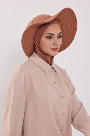 Soft Cotton-Blend Ninja Bonnet with Detachable Bow Accessory