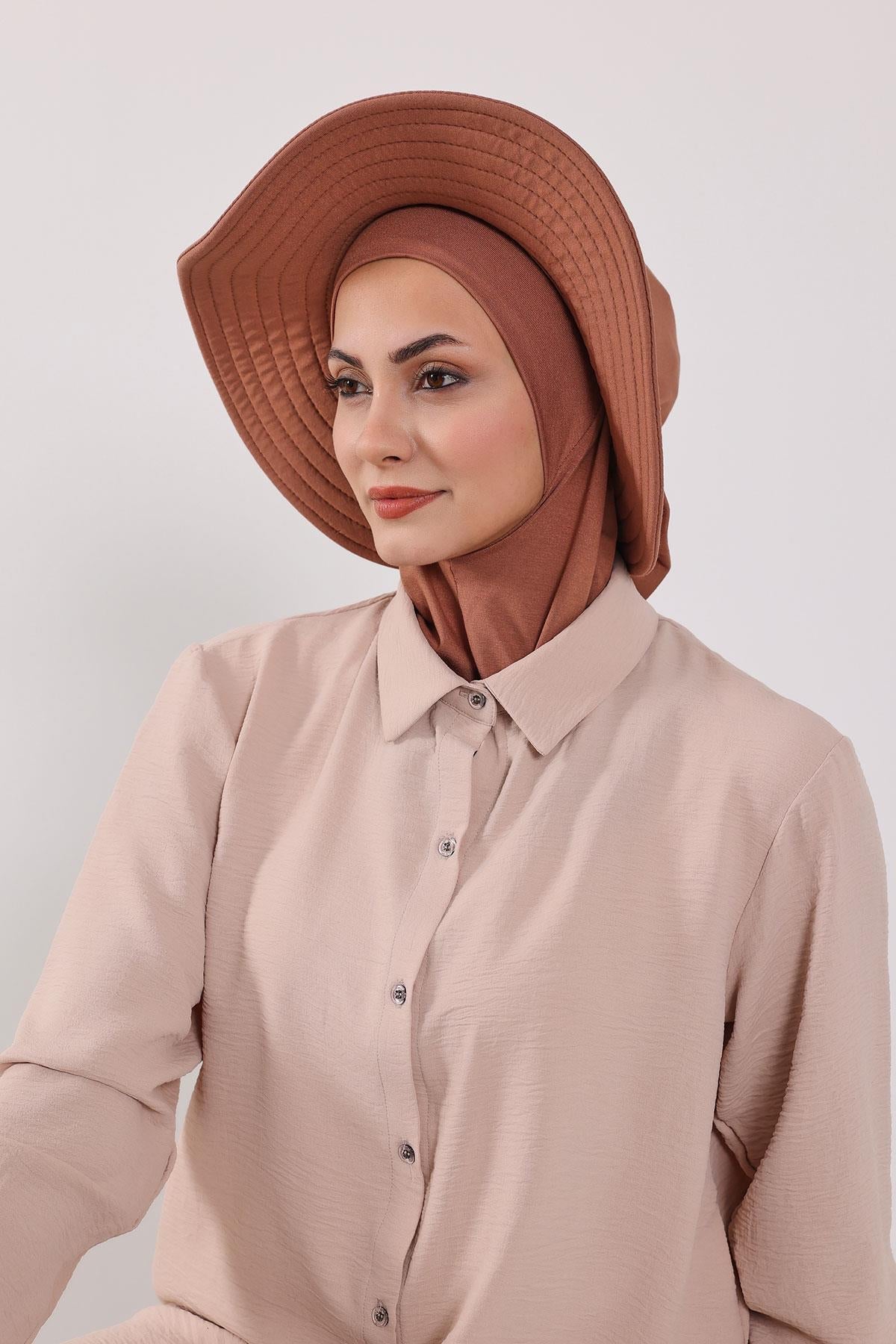 Soft Cotton-Blend Ninja Bonnet with Detachable Bow Accessory