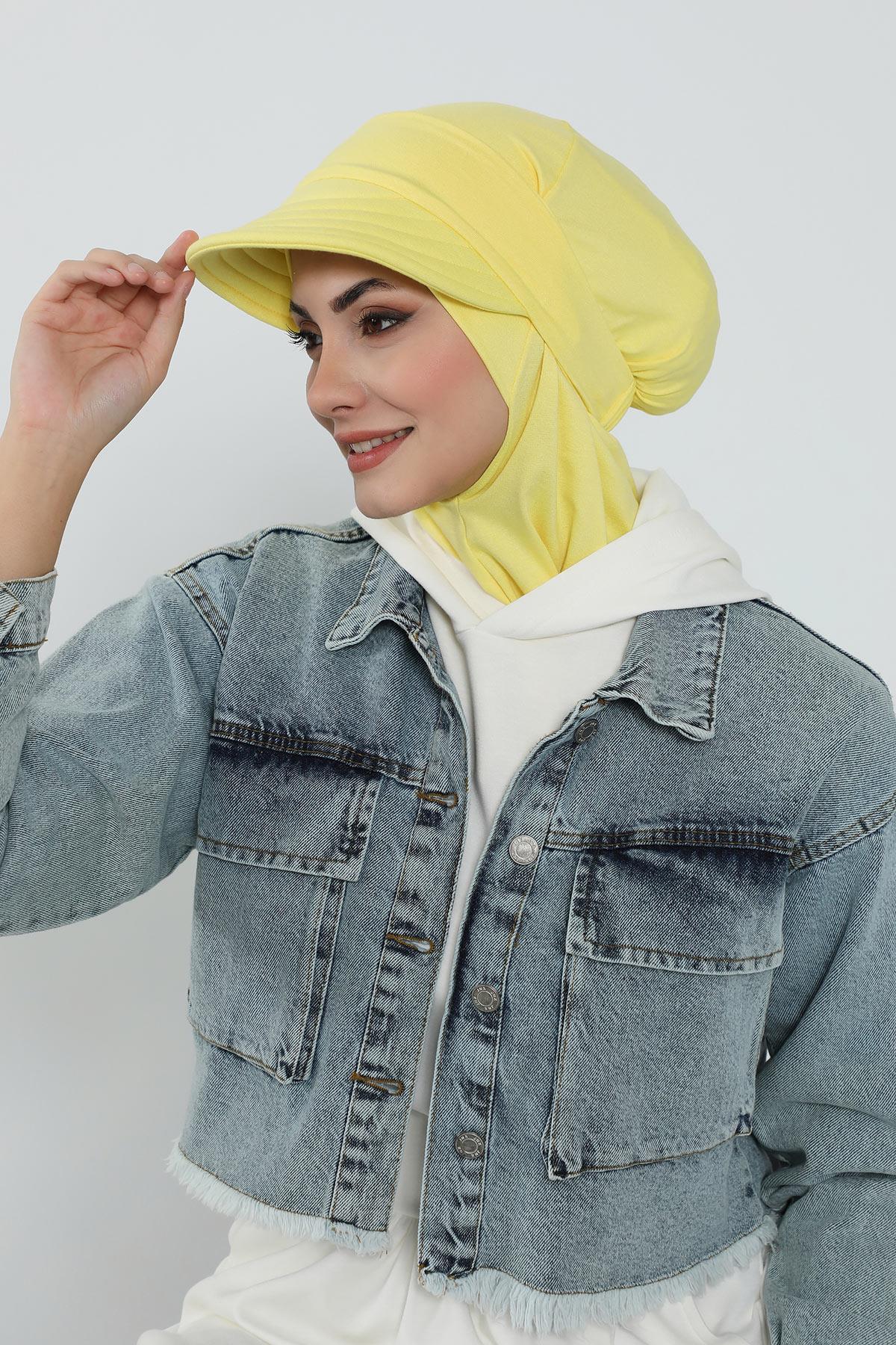 Hijab Bonnet with Removable Visor