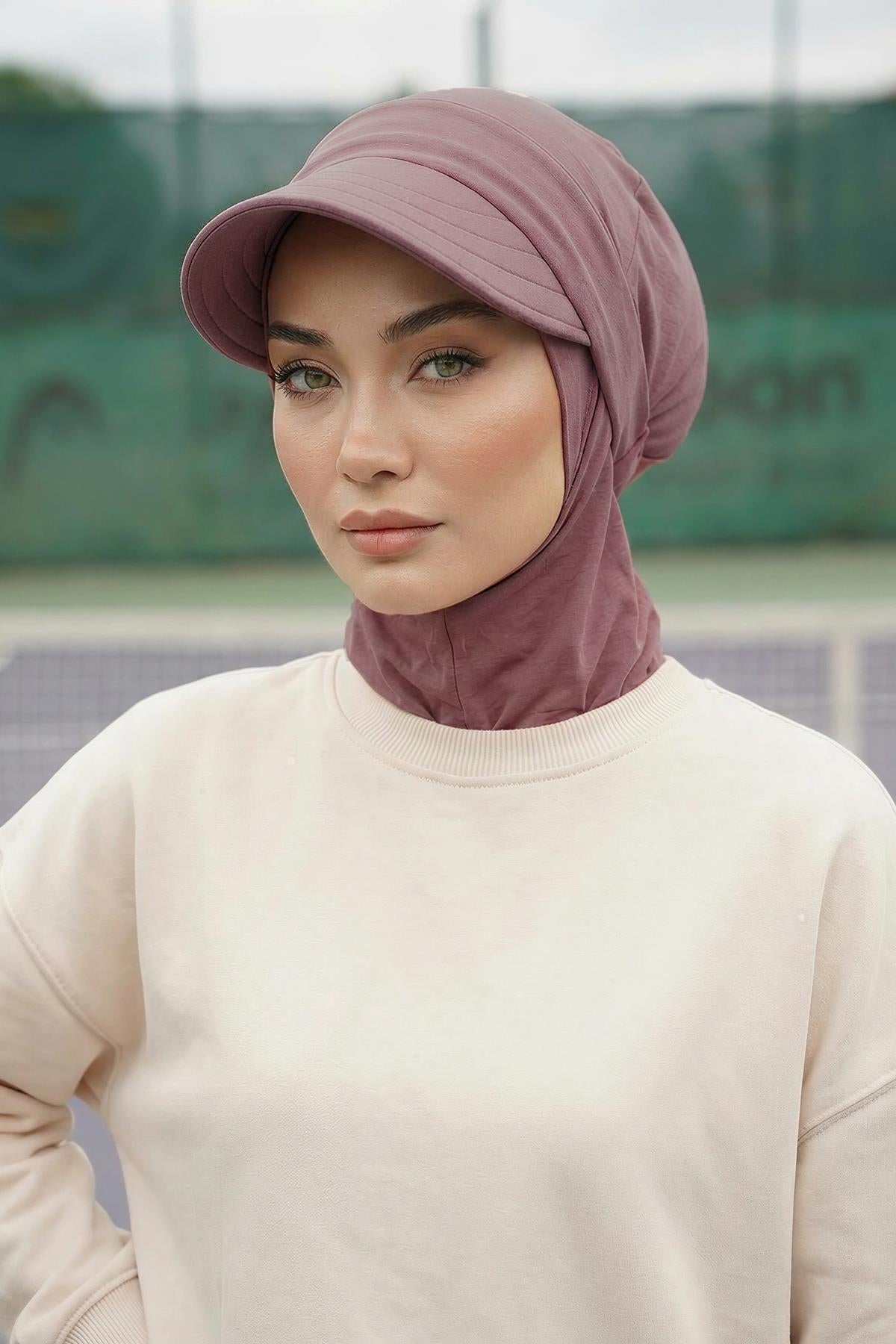 Hijab Bonnet with Removable Visor