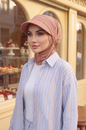 Hijab Bonnet with Removable Visor