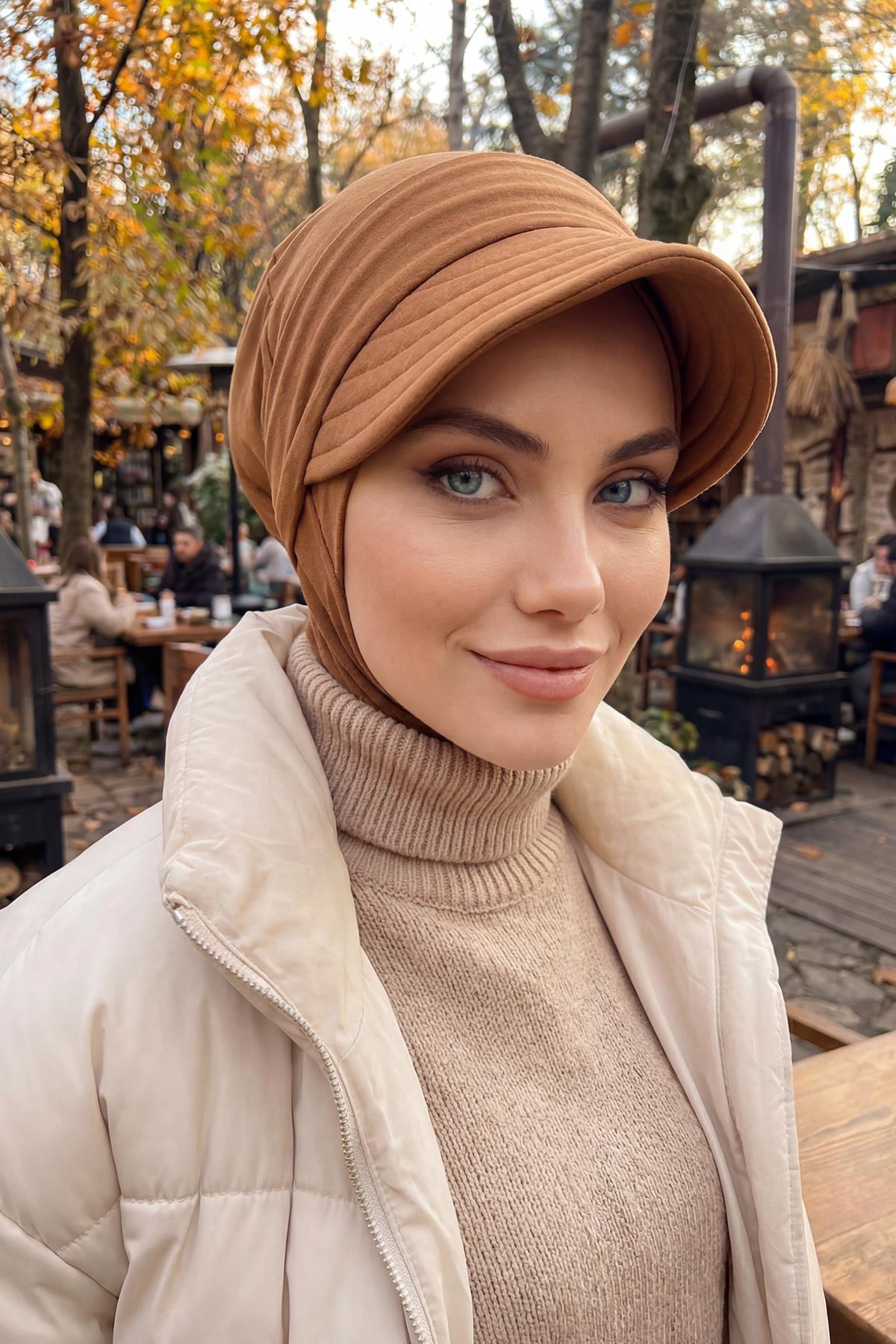 Hijab Bonnet with Removable Visor