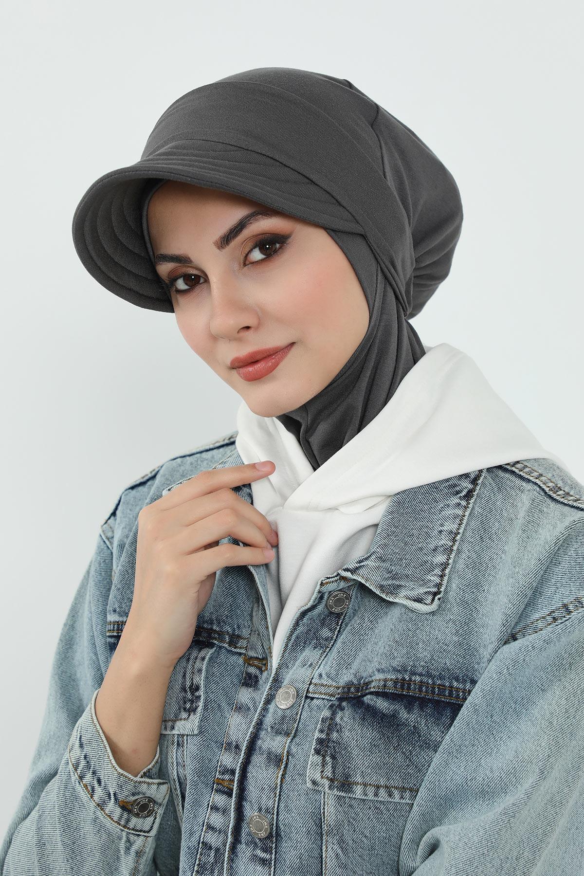 Hijab Bonnet with Removable Visor