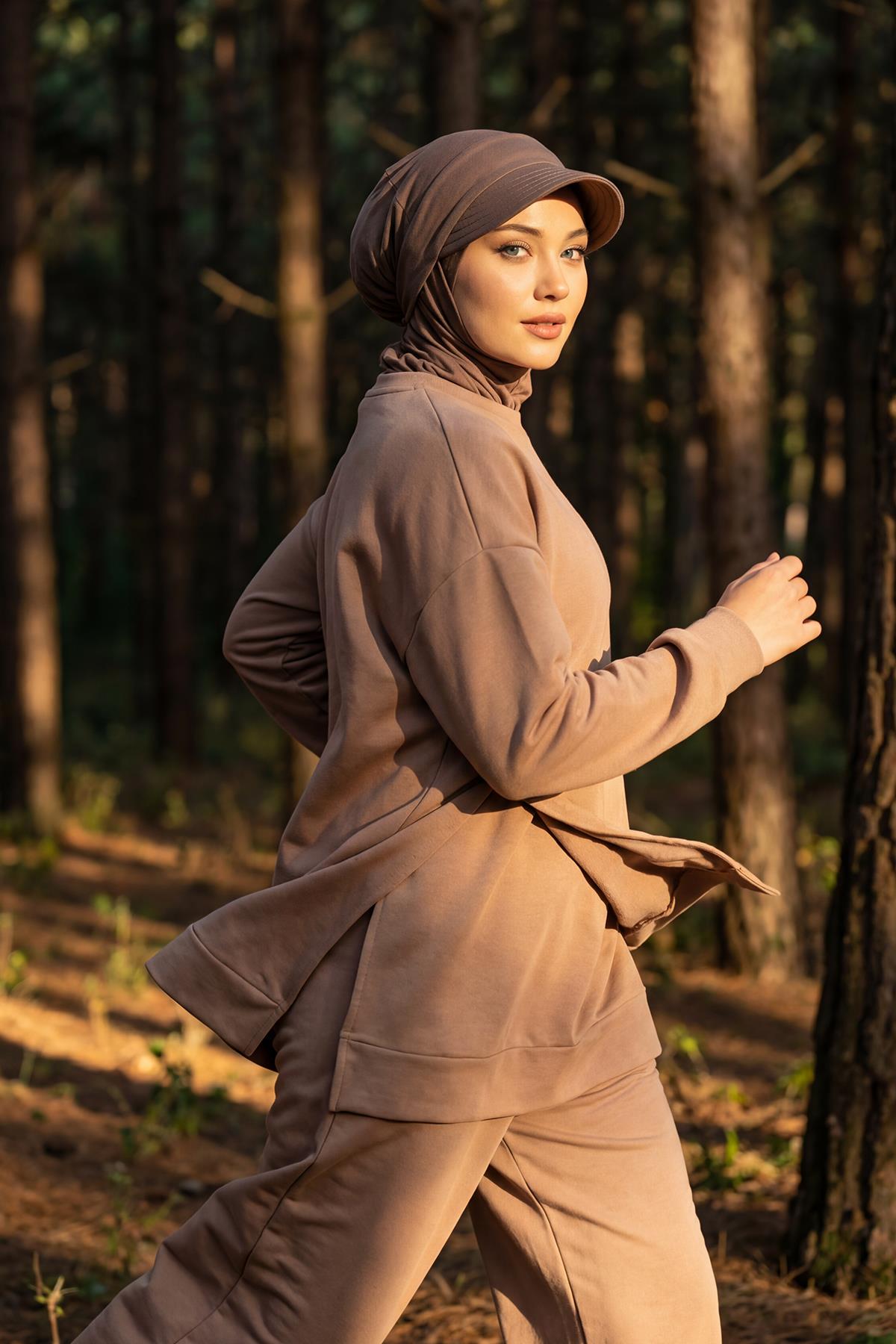 Hijab Bonnet with Removable Visor