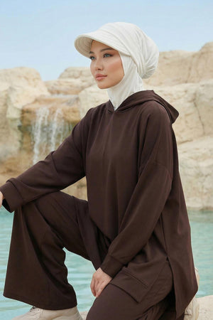 Hijab Bonnet with Removable Visor
