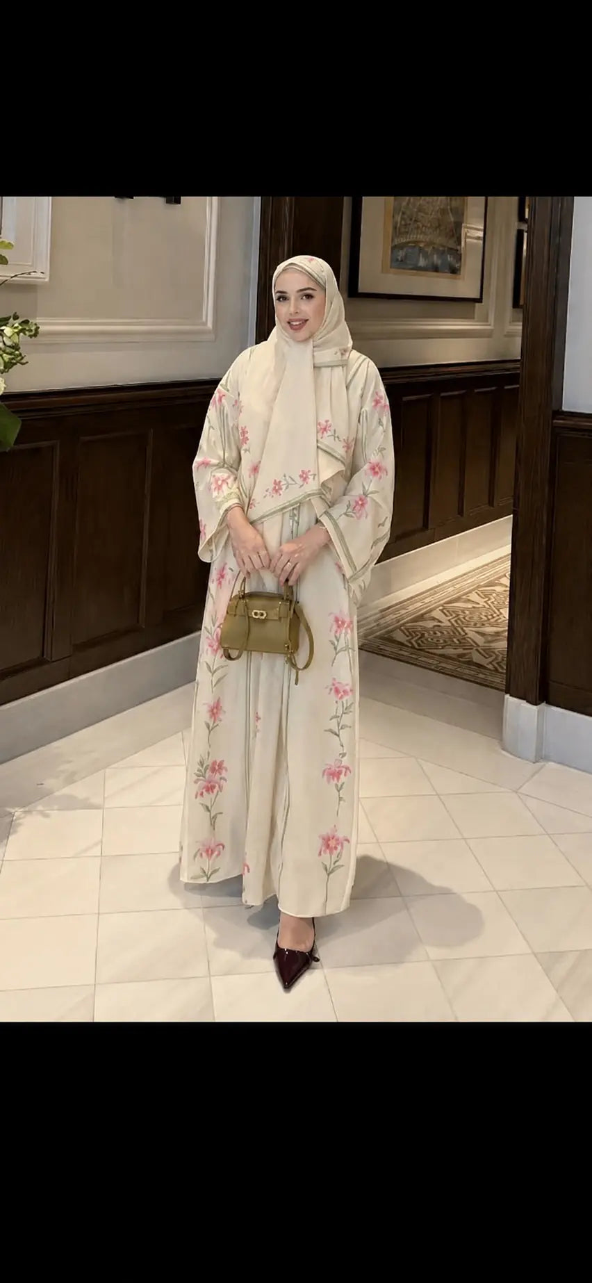 Abaya and Shawl Two-Piece Set