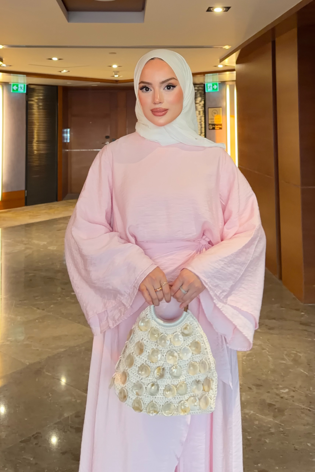 Flowing Tencel Tunic & Wide-Leg Trousers Set — Pembe
