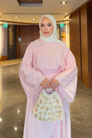 Flowing Tencel Tunic & Wide-Leg Trousers Set — Pembe