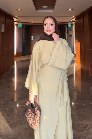 Flowing Tencel Tunic & Wide-Leg Trousers Set — Sari