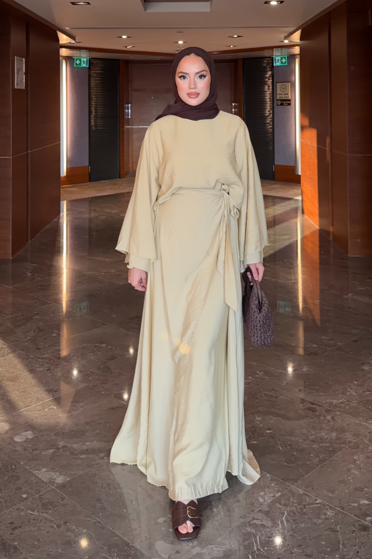 Flowing Tencel Tunic & Wide-Leg Trousers Set — Sari