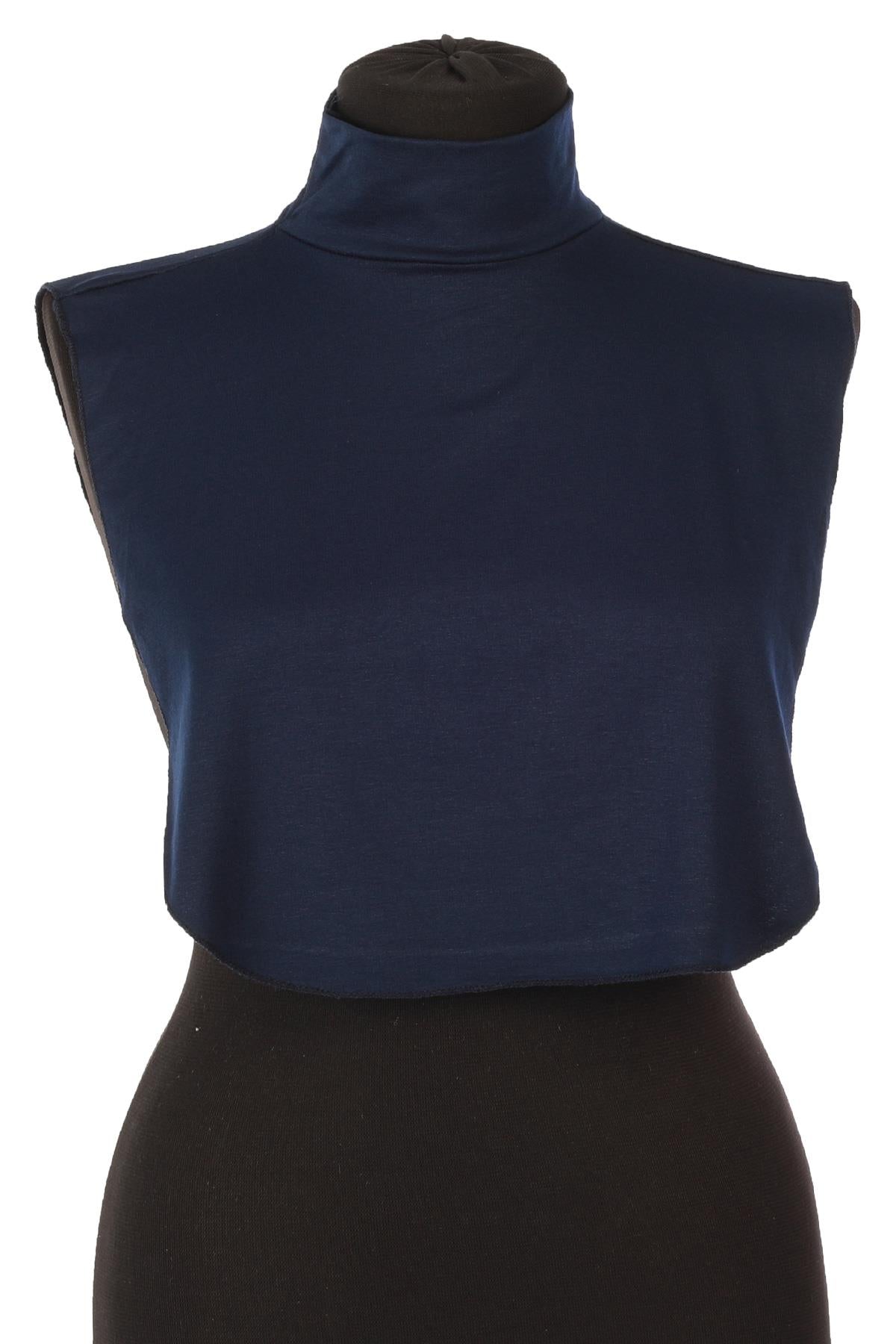 Soft Cotton-Blend High-Neck Sleeveless Modesty Top