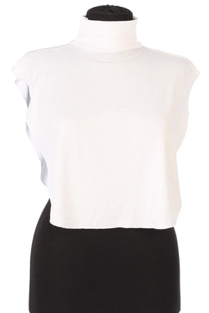 Soft Cotton-Blend High-Neck Sleeveless Modesty Top