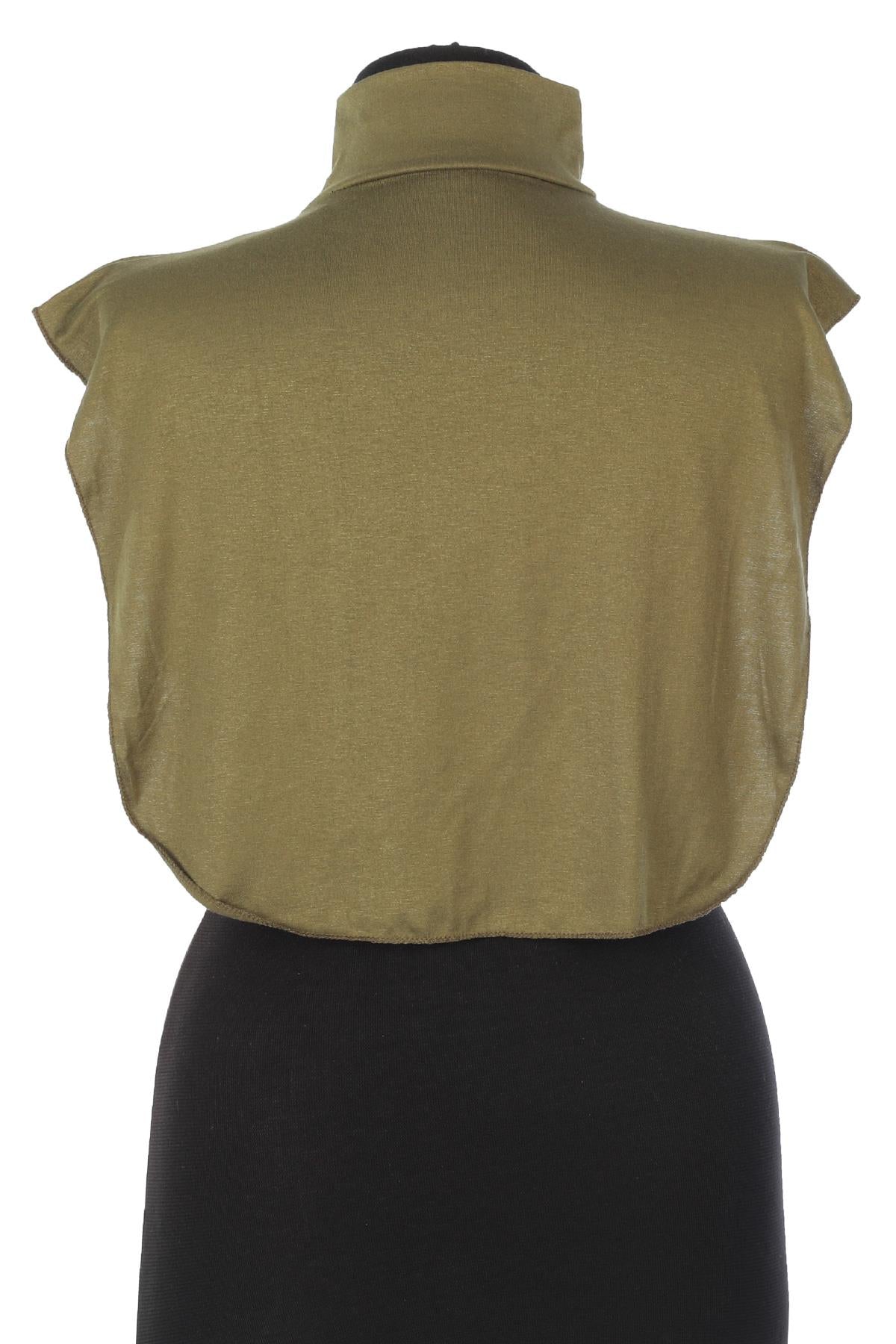 Soft Cotton-Blend High-Neck Sleeveless Modesty Top