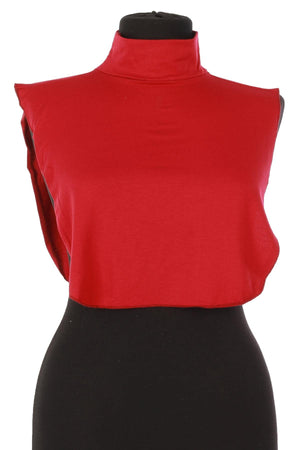Soft Cotton-Blend High-Neck Sleeveless Modesty Top