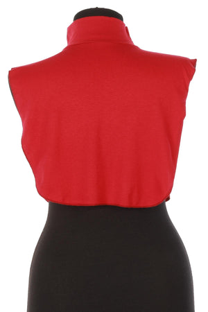 Soft Cotton-Blend High-Neck Sleeveless Modesty Top