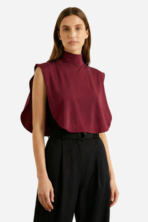 Soft Cotton-Blend High-Neck Sleeveless Modesty Top