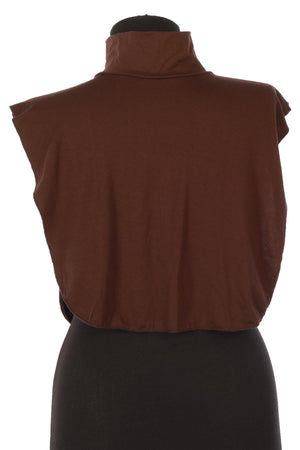 Soft Cotton-Blend High-Neck Sleeveless Modesty Top