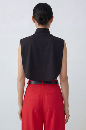 Soft Cotton-Blend High-Neck Sleeveless Modesty Top