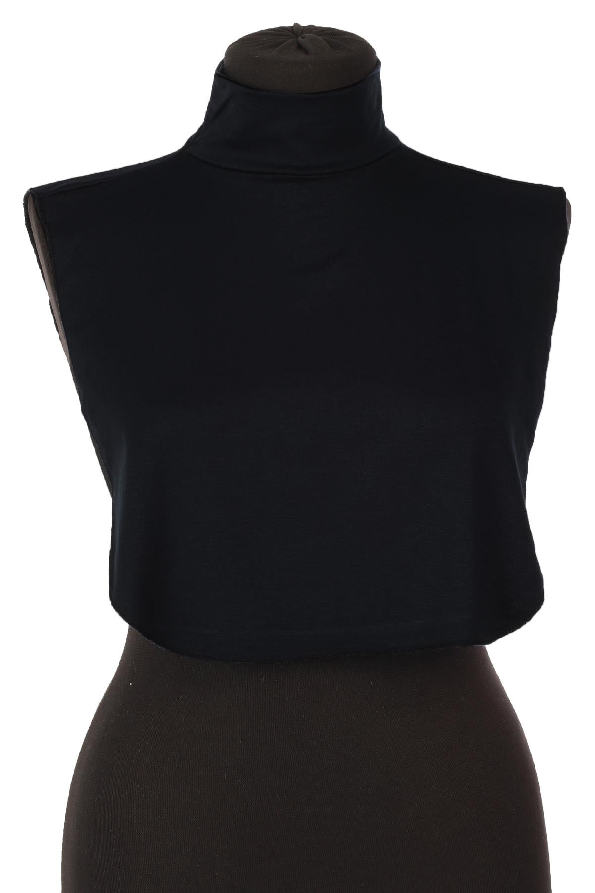 Soft Cotton-Blend High-Neck Sleeveless Modesty Top
