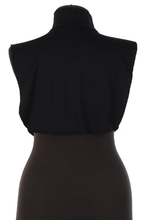Soft Cotton-Blend High-Neck Sleeveless Modesty Top
