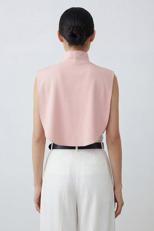 Soft Cotton-Blend High-Neck Sleeveless Modesty Top