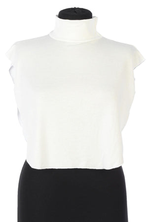 Soft Cotton-Blend High-Neck Sleeveless Modesty Top