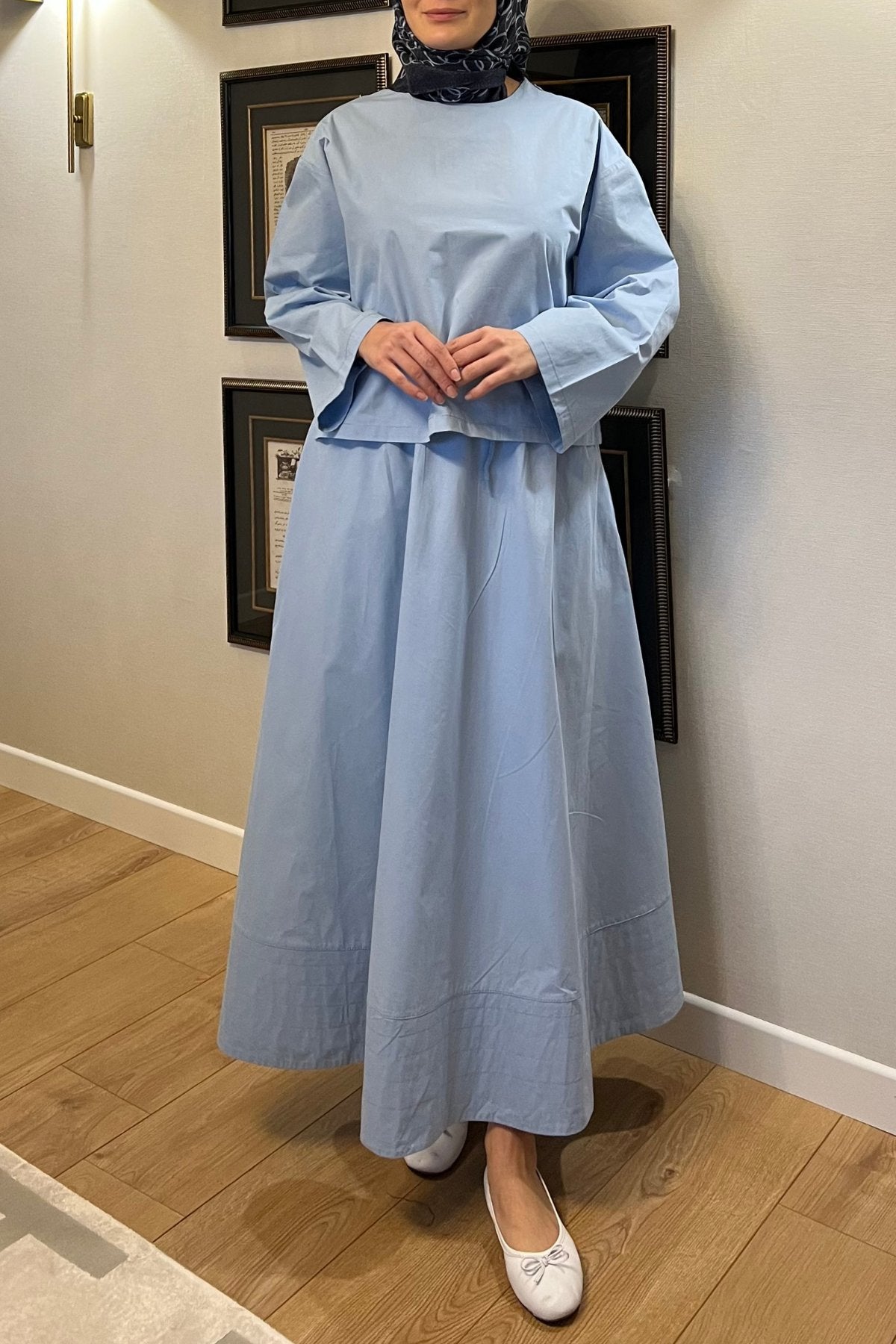 Poplin Shirt & Skirt Set – Effortless Everyday Elegance