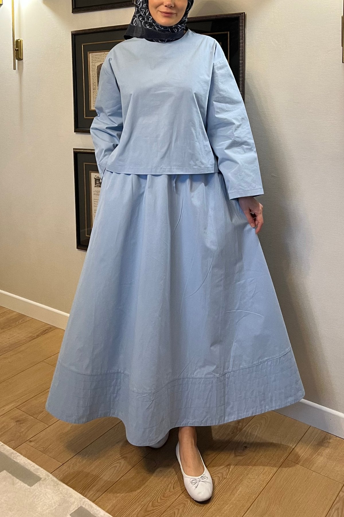 Poplin Shirt & Skirt Set – Effortless Everyday Elegance