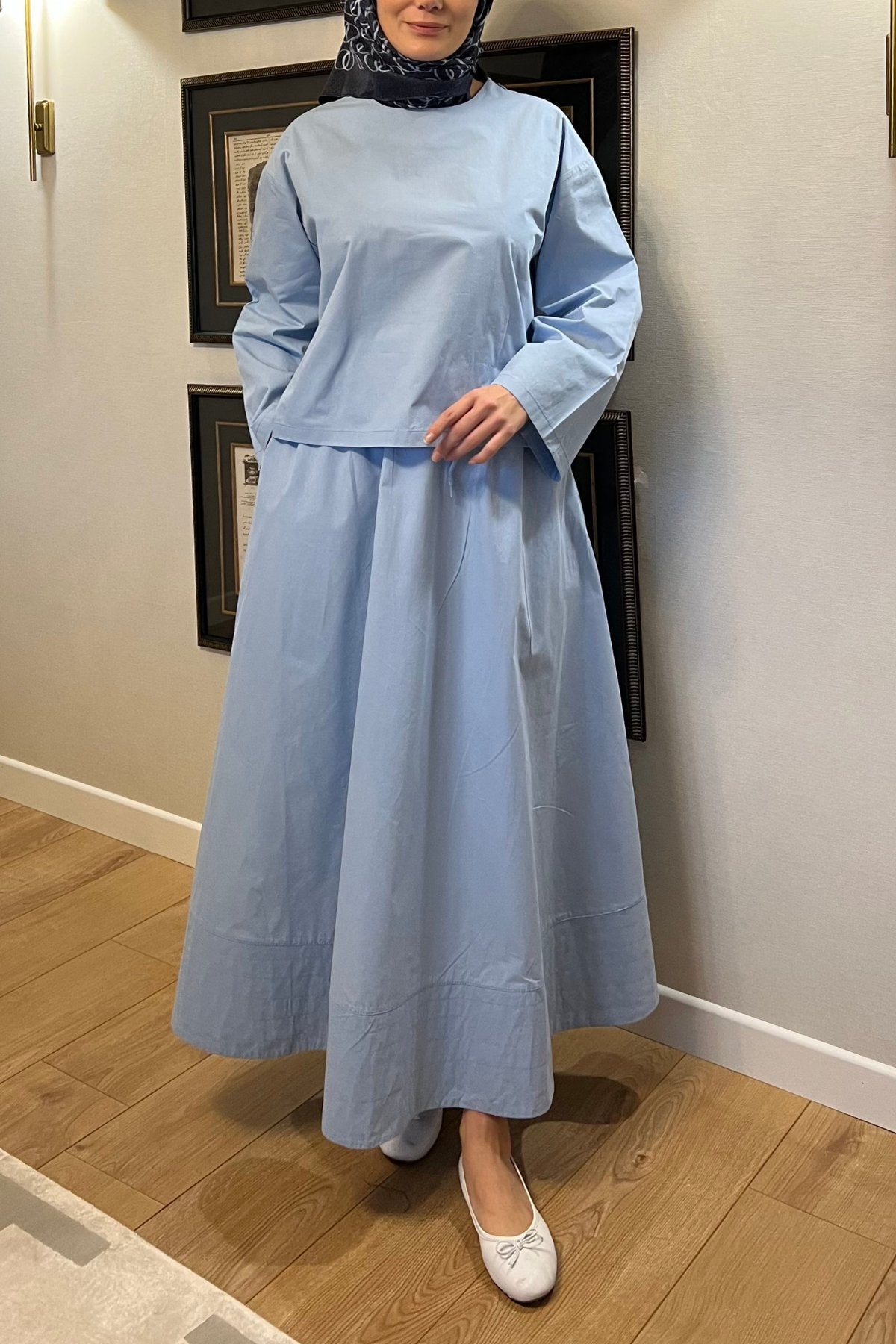 Poplin Shirt & Skirt Set – Effortless Everyday Elegance