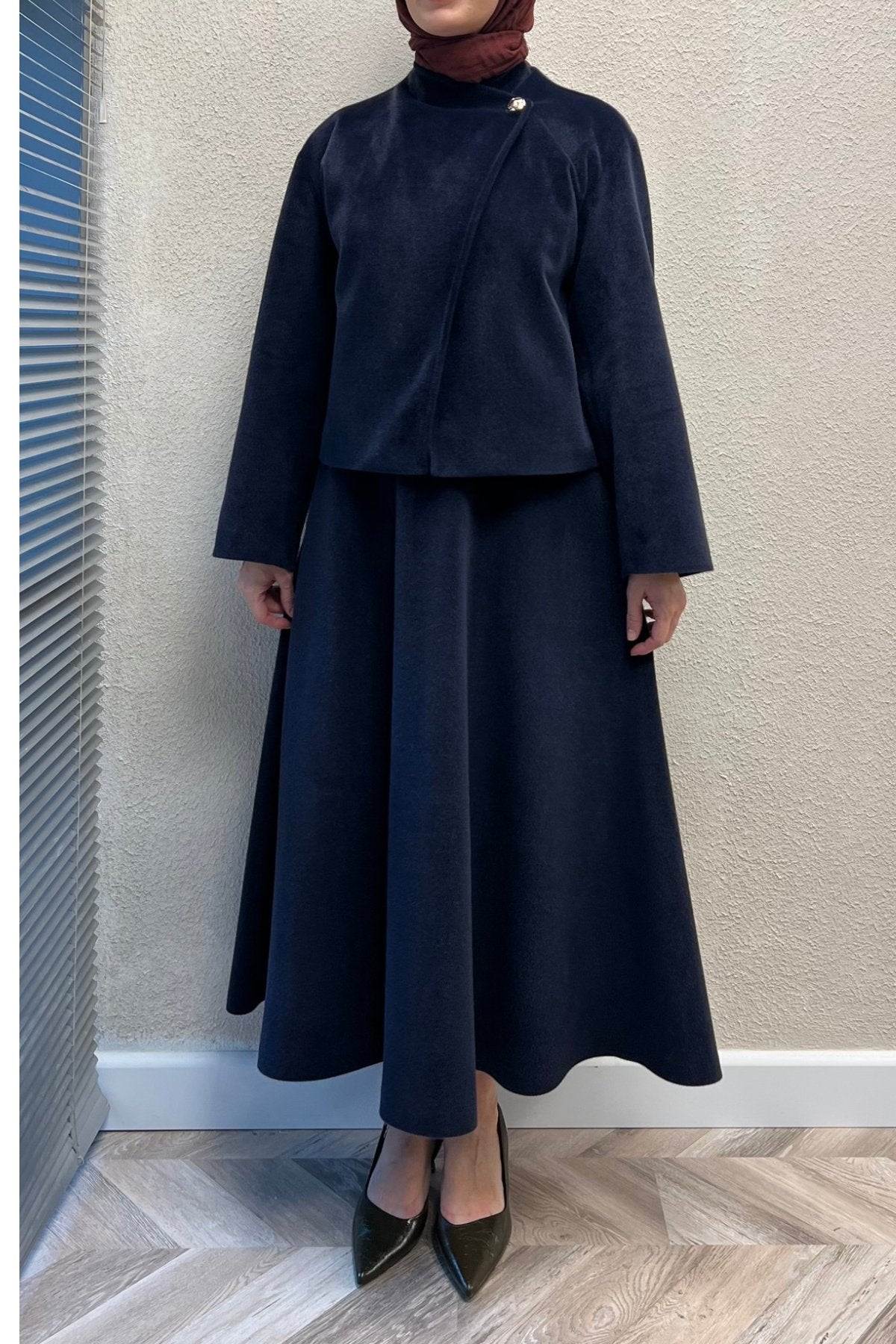 Elegant Winter Set in Premium Wool Fabric (SK017)