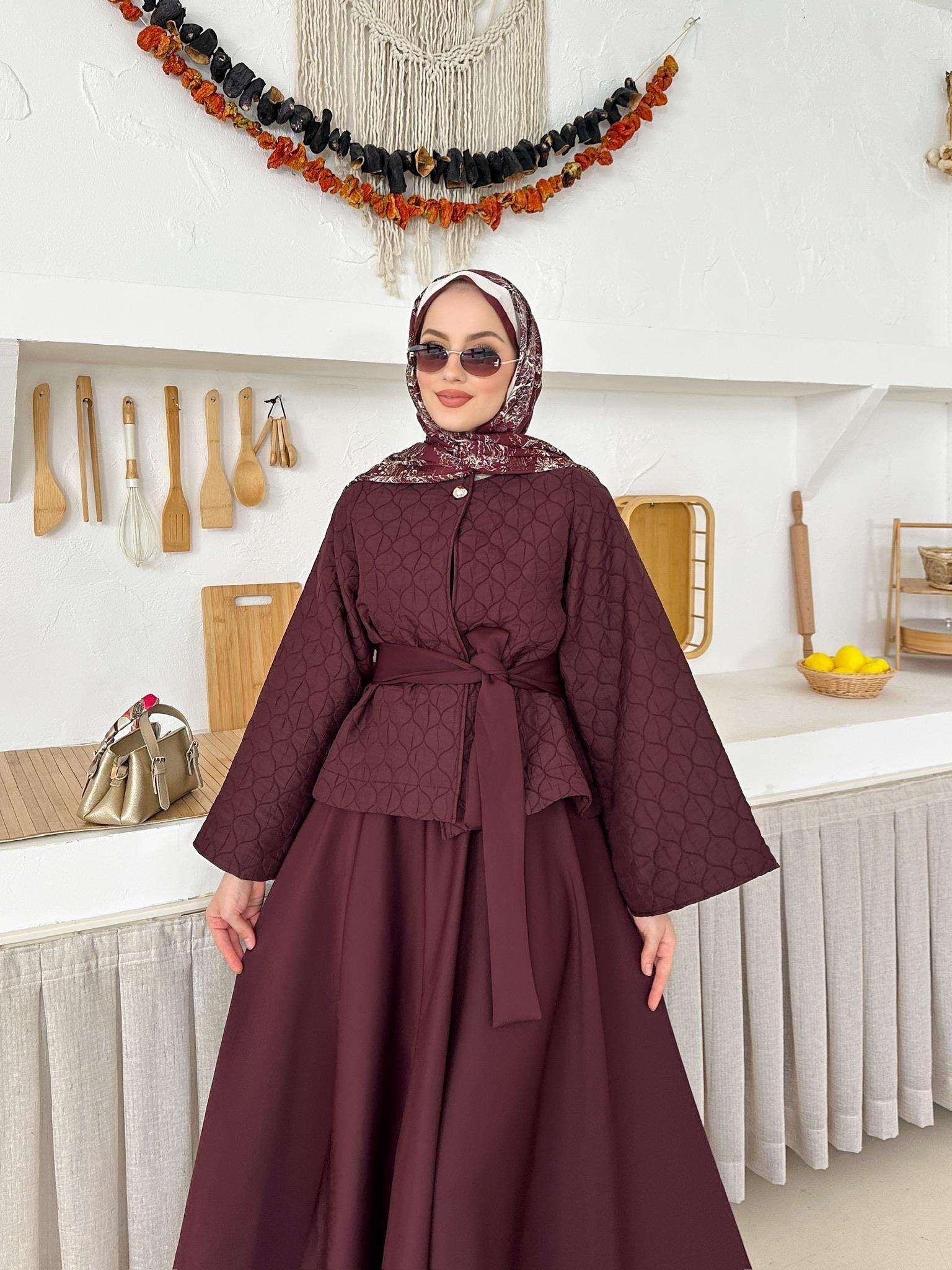 Elegant Skirt and Blouse Set – ST010