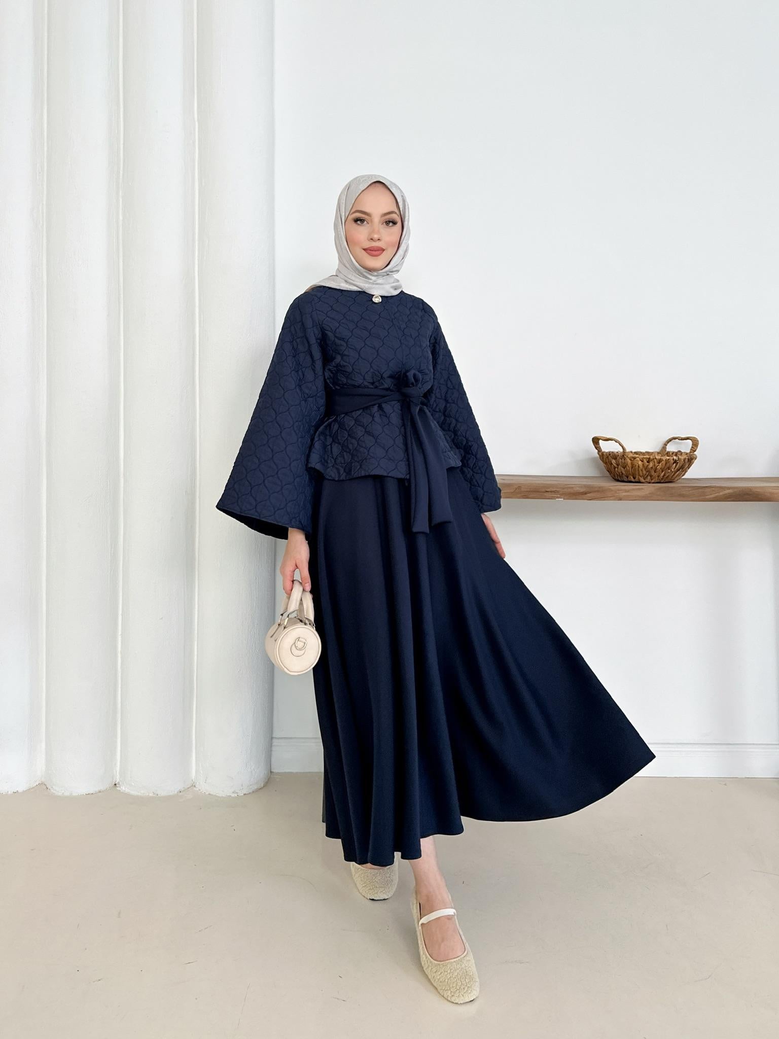 Elegant Skirt and Blouse Set – ST010